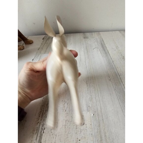 Vintage paper mache rabbit Easter Bunny decor statue figurine - Picture 4 of 10